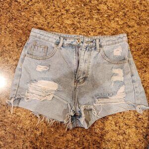 Ripped Denim Shorts size 6